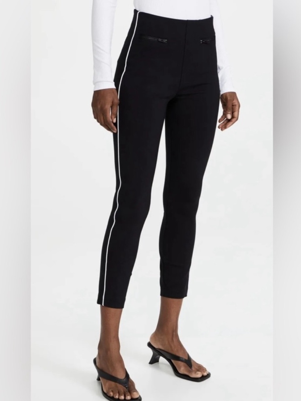 Spanx Ankle Piped Skinny Pants sz S # FF